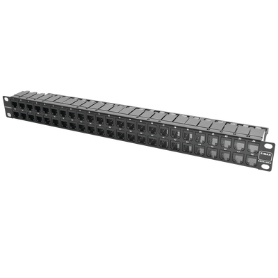 Z6AS-PNL-U48K - Patch Panel / 48 Puertos / Cat 6A Blindado / Plano / 1UR / Acero 18 Gauge