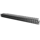 Z6AS-PNL-U48K - Patch Panel / 48 Puertos / Cat 6A Blindado / Plano / 1UR / Acero 18 Gauge