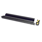 Z6-PNL-24K - Patch Panel UTP de 24 Puertos / Categoría 6 / Plano / 1UR / Precargado con Jacks Z-MAX / Acero 18 Gauge