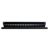 Z6-PNL-24K - Patch Panel UTP de 24 Puertos / Categoría 6 / Plano / 1UR / Precargado con Jacks Z-MAX / Acero 18 Gauge