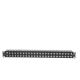 Z6-PNL-U48K - Patch Panel UTP / 48 Puertos Cat 6 / Plano 1UR / 19" Rack / Acero Negro / 4.3 x 19 x 1.7 in