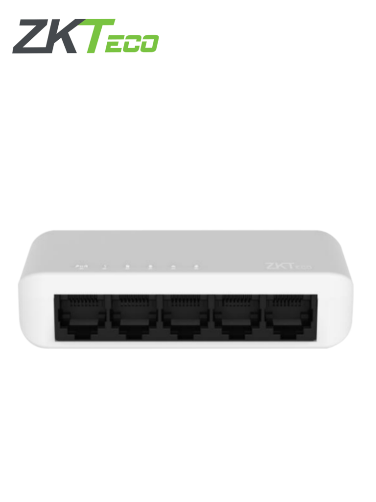 Switch ZKTECO ESE55C de 5 Puertos Fast Ethernet 10/100 Compacto Auto MDI/MDIX Plástico