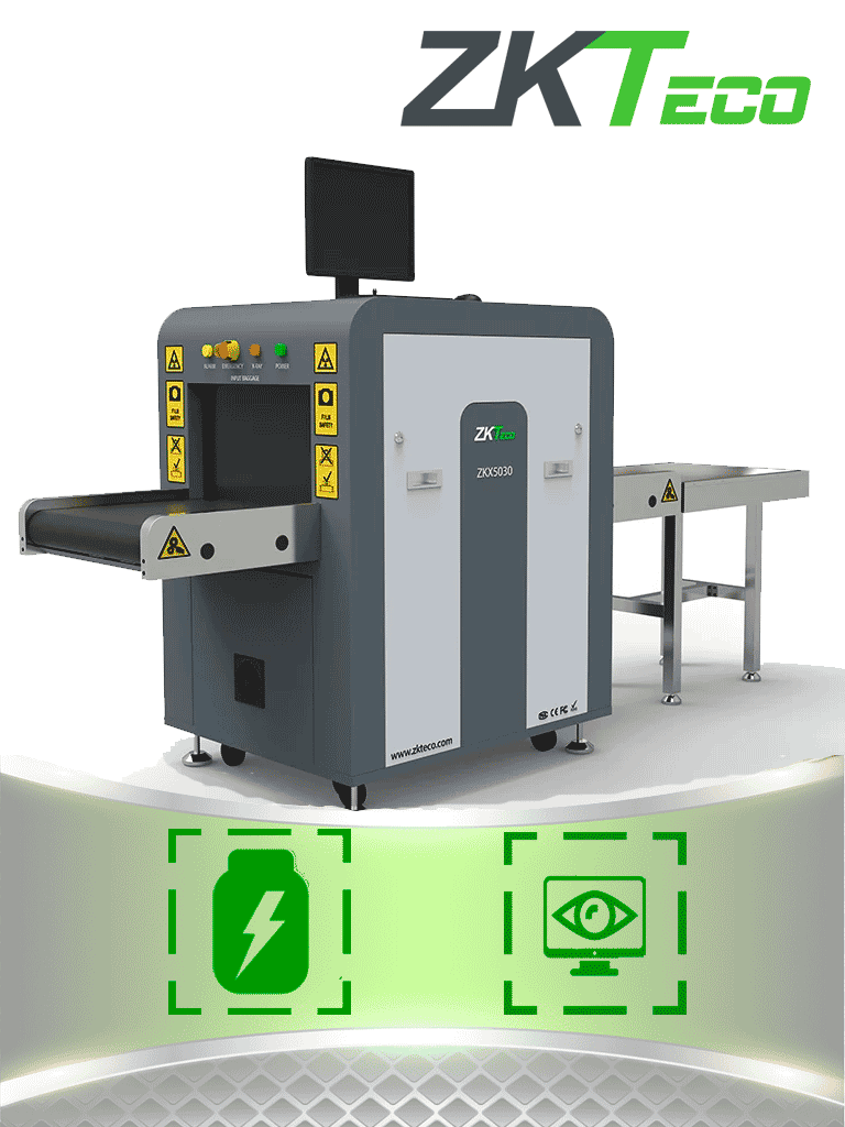 Máquina de Rayos X ZKTECO ZKX5030A, 50x30 cm, Energía Simple, Capacitación en Sitio