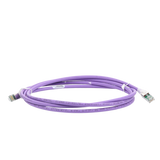 ZM6A-S07-08B - Patch Cord Cat6A S/FTP / CM-LS0H / 2.13 m (7 ft) / Blindaje 360° / Alta Densidad / Violeta