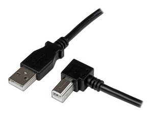 Adaptador USB para impresora USB A a USB B en ángulo derecho, 1m, alta velocidad