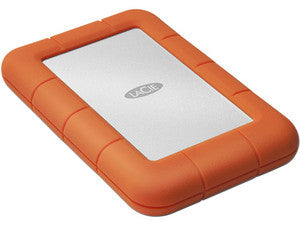Disco Duro Portátil LaCie Rugged Mini de 4 TB, USB 3.0, Resistente a Golpes, Velocidad de Transferencia de Datos de 130 MB/s.