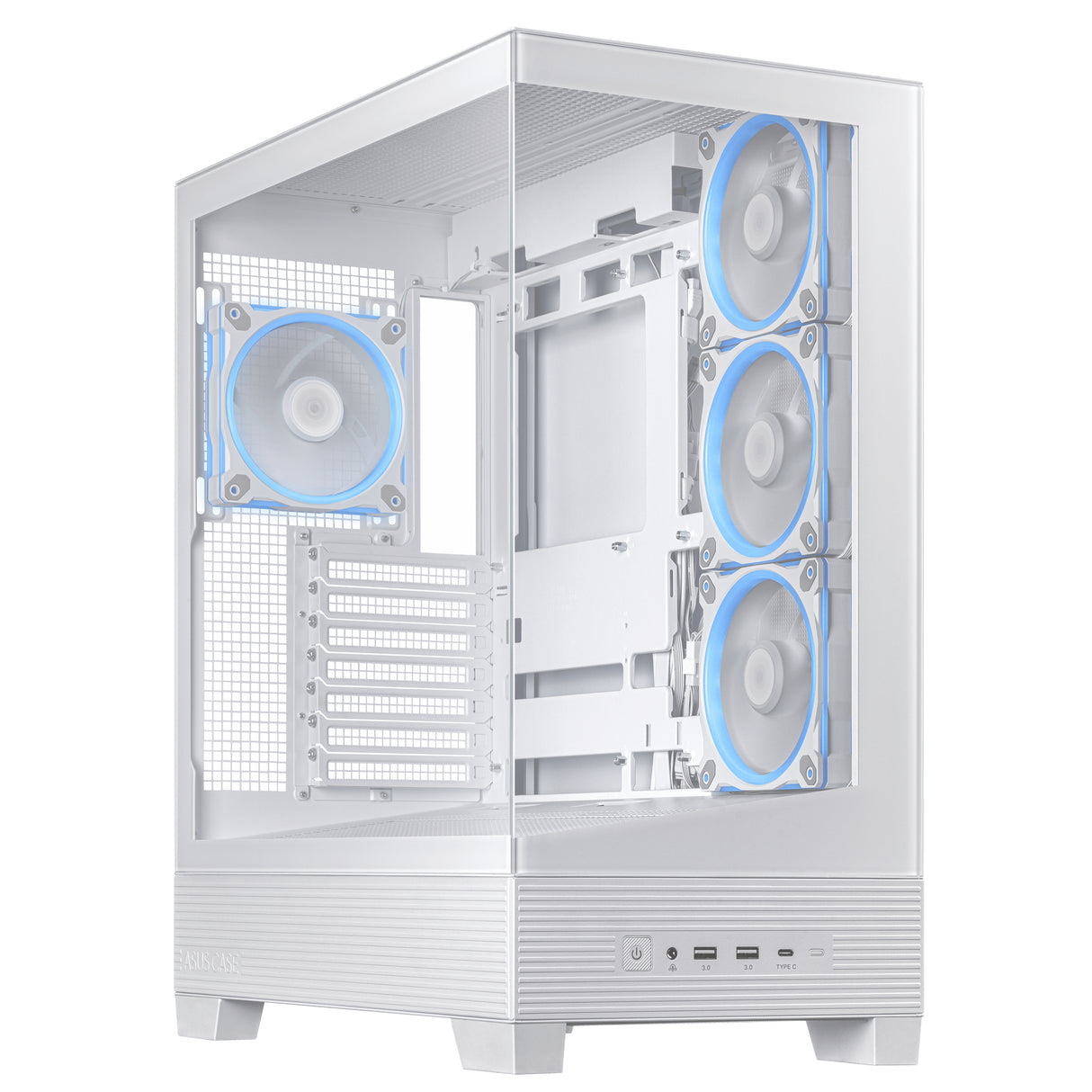 ASUS A31 Plus TG ARGB WHITE carcasas ordenador Metal Midi Tower PC Blanco