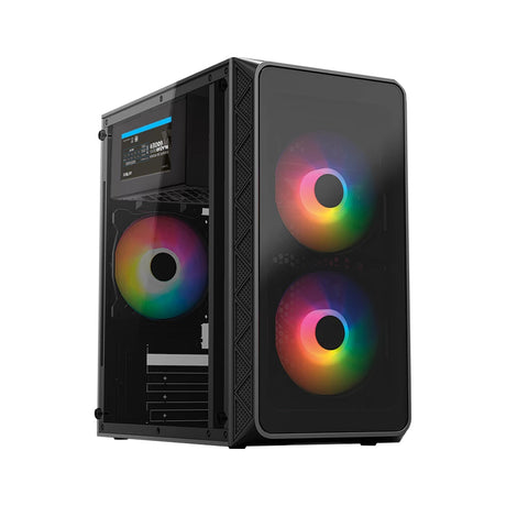 Acteck Doom Pro Crystal GI730 Mini Tower Negro 600 W, Mini-ATX, Mini-ITX, Metal