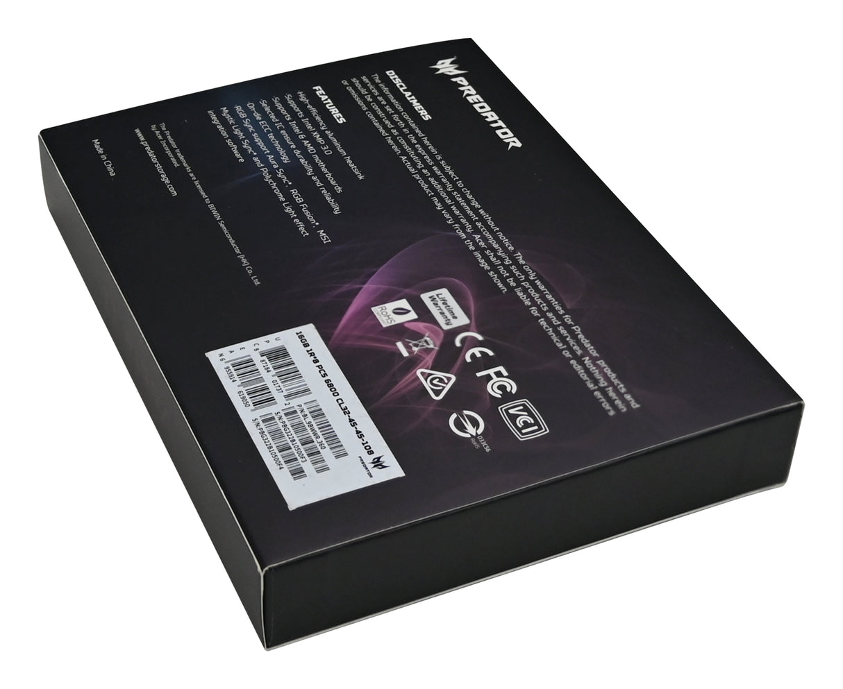 Predator Predator VESTA2-32GB-6000-1R8-V6 Memoria RAM Si 30 32 GB 2 x 16 GB