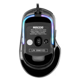 Game Factor MOG530-WH ratón Juego Ambidiestro USB tipo A 12000 DPI, Blanco