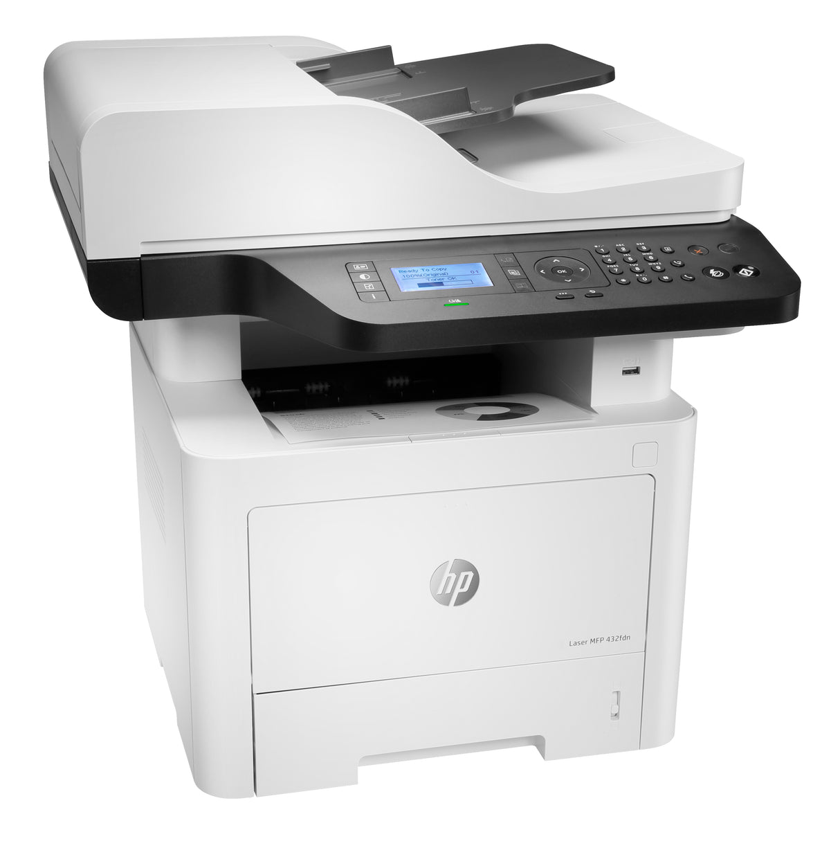 HP Laser 432fdn Multifunction Blanco y negro Impresora, Sólo Ethernet; Fotocopiadora, escáner
