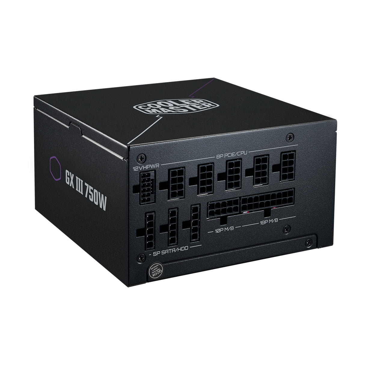 Cooler Master GX III Gold 750 unidad de fuente de alimentación 750 W 24-pines ATX ATX Negro, 100 - 240 V, Activo, 120 W