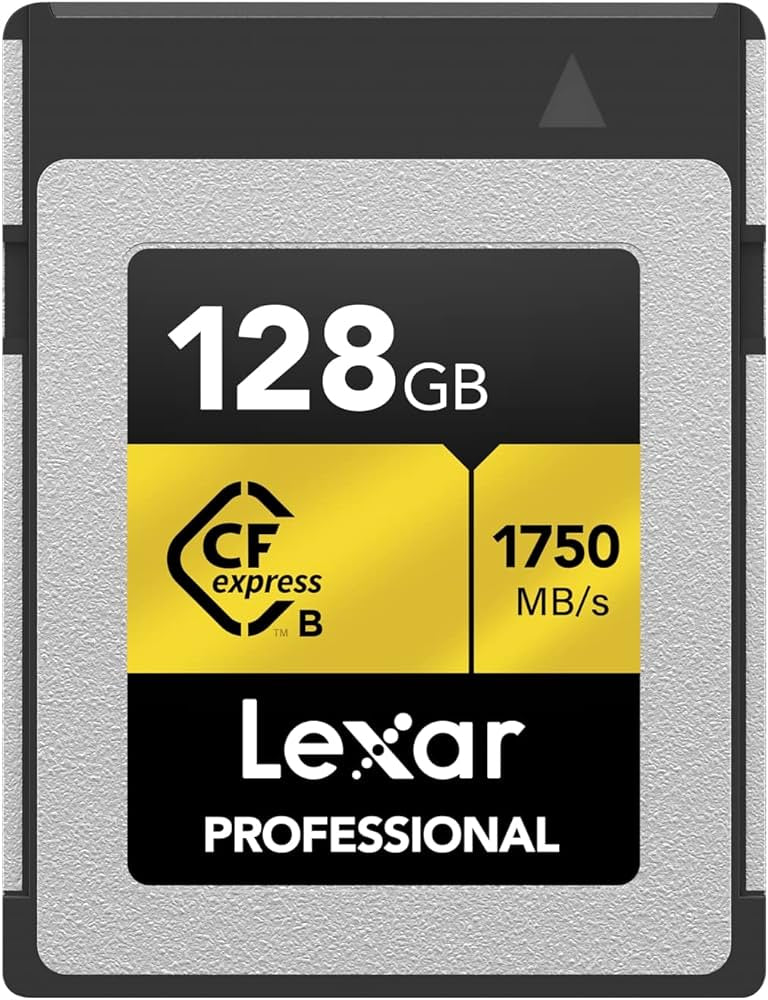 Lexar LCXEXPR128G-RNENG memoria flash 128 GB CFexpress tipo B, 1900 MB/s, 1500 MB/s, Plata