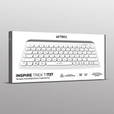 Teclado ACTECK Multidispositivo Inspire TrekTI737  / 2.4 MHz + 2 modos BT  / Tamaño 65% / Teclas de Membrana Tipo Tijera