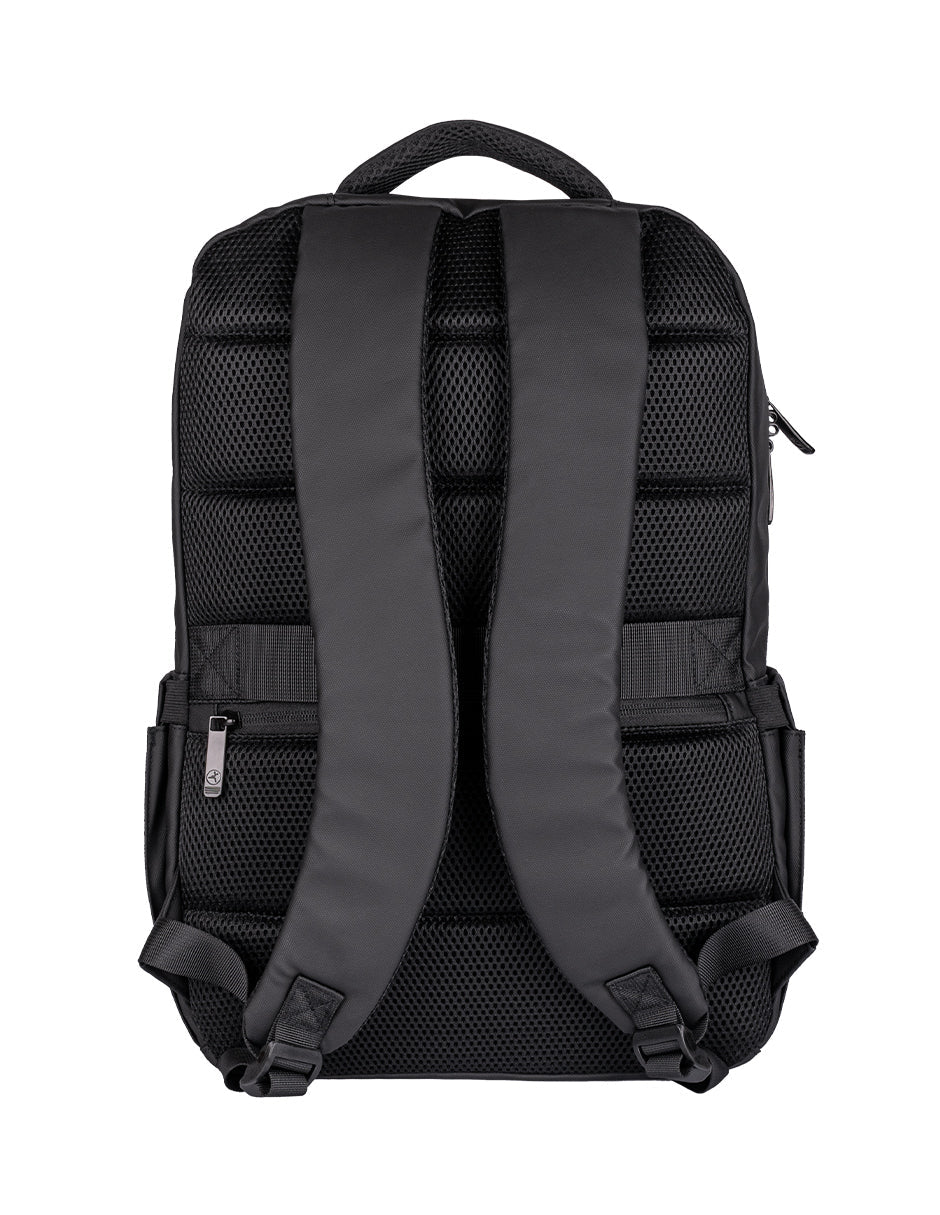 TechZone TZLBP05 mochila City backpack Negro Poliéster, Urbano, Unisex, Compartimento del portátil