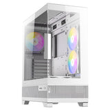 GABINETE ANTEC (CX700 ARGB WHITE) MEDIA TORRE ATX,CRISTAL,S/FUENTE,3*FAN,1*USB-C,1*USB 3.0,BLANCO