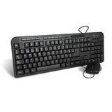 Vorago KM-107 teclado Ratón incluido Universal USB Español Negro, Alámbrico