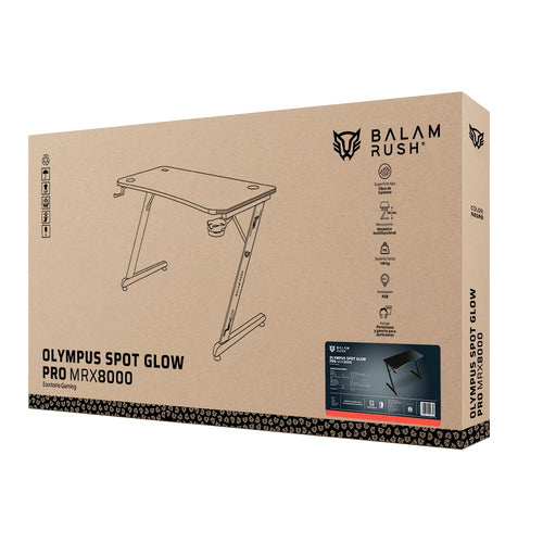 Escritorio Gaming Balam Rush MRX8000, 150x70x80cm, 3 Cajones, Tablero de Fibra