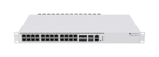 CRS326-4C+20G+2Q+RM, Ruteador Switch, CPU 650MHz RAM 128MB, 20x2.5GEth, 4xCombo, 2xQSFP+ 40G, 1x100Mbit Eth, RouterOS L6