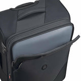 Delsey MARINGA Maleta Cubierta suave Negro 36.65 L Poliéster, 4 rueda(s), Rueda giratoria, Cerradura de combinación de l