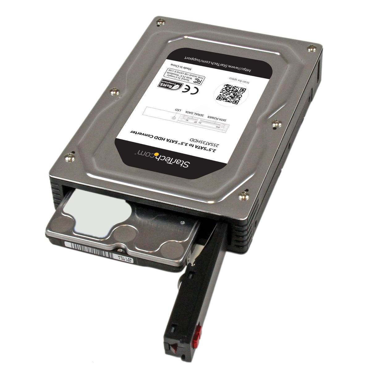 StarTech.com Adaptador Caja para Discos Duros o SSD de 2,5" a 3,5" SATA - Convertidor para Disco Duro Externo