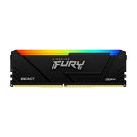 Kingston Technology 16GB 3200MT/s DDR4 CL16 DIMM 1Gx8 FURY Beast RGB Memoria RAM 16 16 GB 1 x 16 GB DDR4