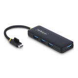 StarTech.com Hub USB-C de 4 Puertos - Ladrón USB Tipo C a 4 Puertos USB-A - Alimentado por el Bus - USB 3.0 de 5Gbps - H