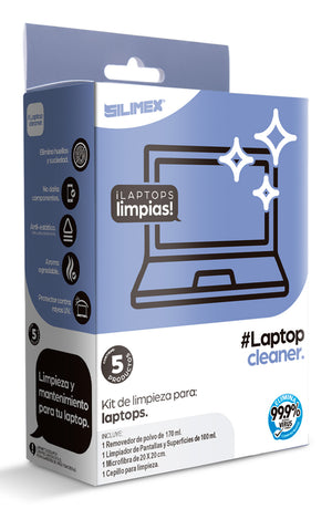 SILIMEX LAPTOPCLEANER KIT DE LIMPIEZA P/ LAPTOP CON CEPILLO Y MICROFIBRA