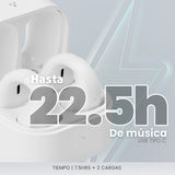 Vorago ESB-410 audífono y auriculare Auriculares Inalámbrico Intra auditivo Llamadas/Música USB Tipo C Bluetooth Blanco