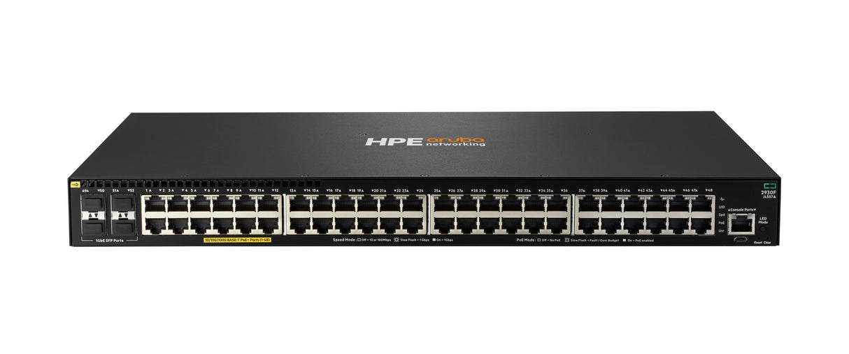 HPE Aruba Networking 2930F 48G PoE+ 4SFP 740W Switch Dispositivo de redes Gestionado L3 Si