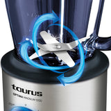 Taurus OPTIMA MAGNUM 1200 licuadora 1.75 L Batidora de mesa 1200 W Plata, Función de pulso, Picahielos