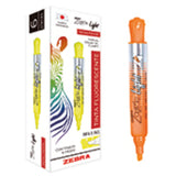 Zebra 301NJACNC006 marcadores 6 pieza(s) Punta de cincel Naranja claro Alrededor