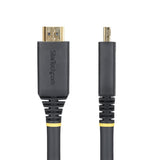 StarTech.com Cable HDMI de Alta Velocidad Activo de 15m - Conectores de Agarre - UHD 4K60Hz/1440p 144Hz - 18Gbps - HDR10