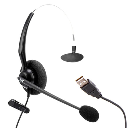 VT2000-NC-USB-M, Diadema Monaural NC, Conector USB