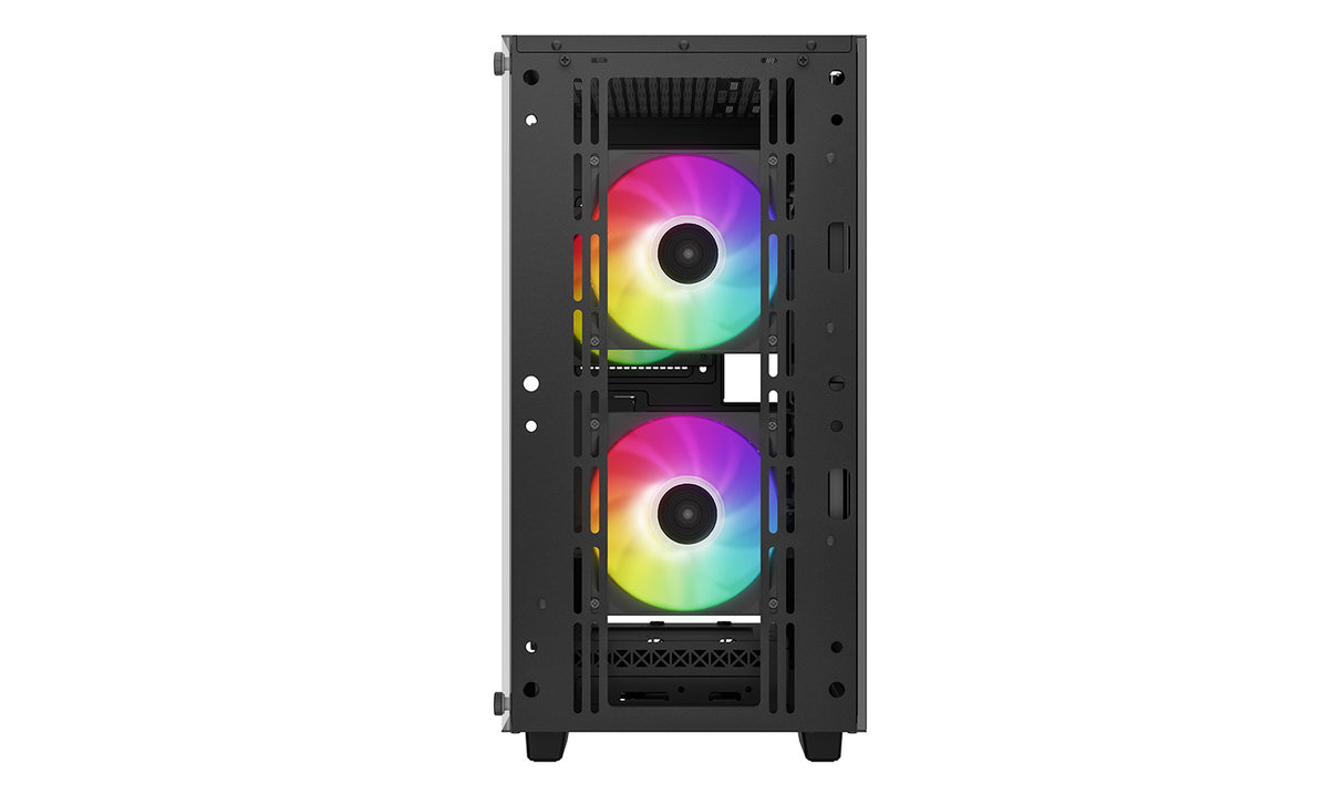 DeepCool CC360 ARGB carcasas ordenador ABS, Acero, Vidrio templado Mini Tower PC Negro