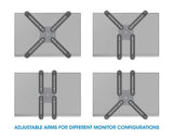 Manhattan Kit adaptador de montaje para monitores no VESA Monitor Negro
