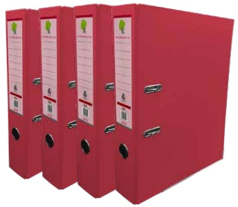 Techmakro KITCARP4VN carpeta Cartón, Cloruro de polivinilo (PVC) Rojo Carta, Folder de archivo convencional, Mate, 650 h
