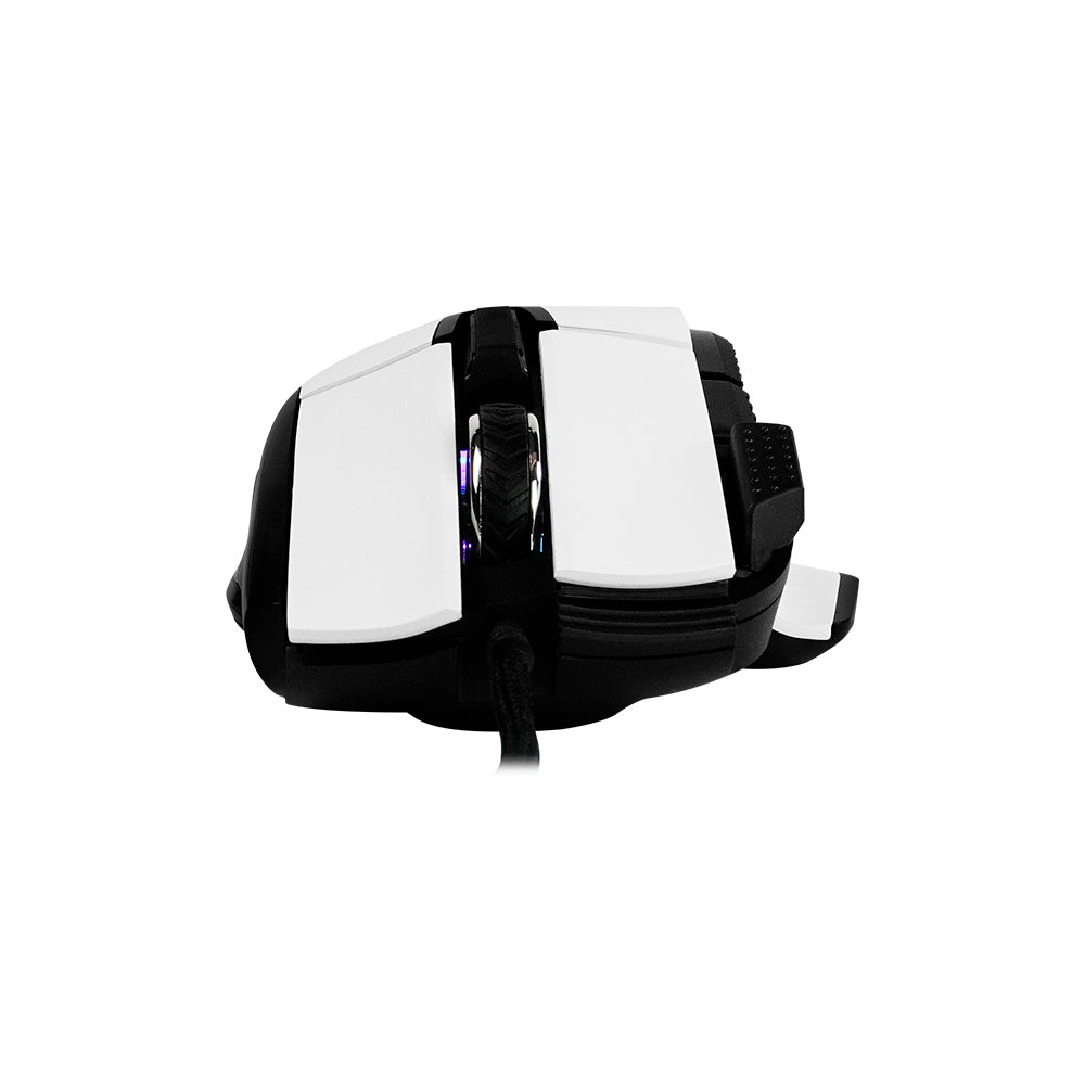 Game Factor MOG602-BK ratón Juego Diestro USB tipo A Opto-mecánica 19000 DPI, Negro