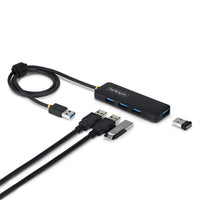 StarTech.com Hub USB-A de 4 Puertos - 5 Gbps - Ladrón USB Alimentado por el Bus USB - Concentrador de 4 Puertos - Plásti