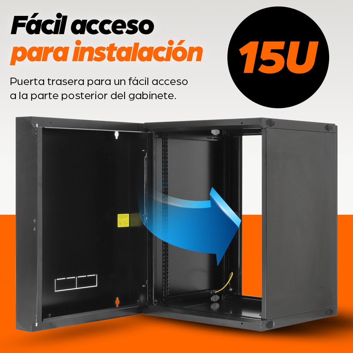Intellinet 713887 Armarios Rack 15U Bastidor de pared 48,3 cm