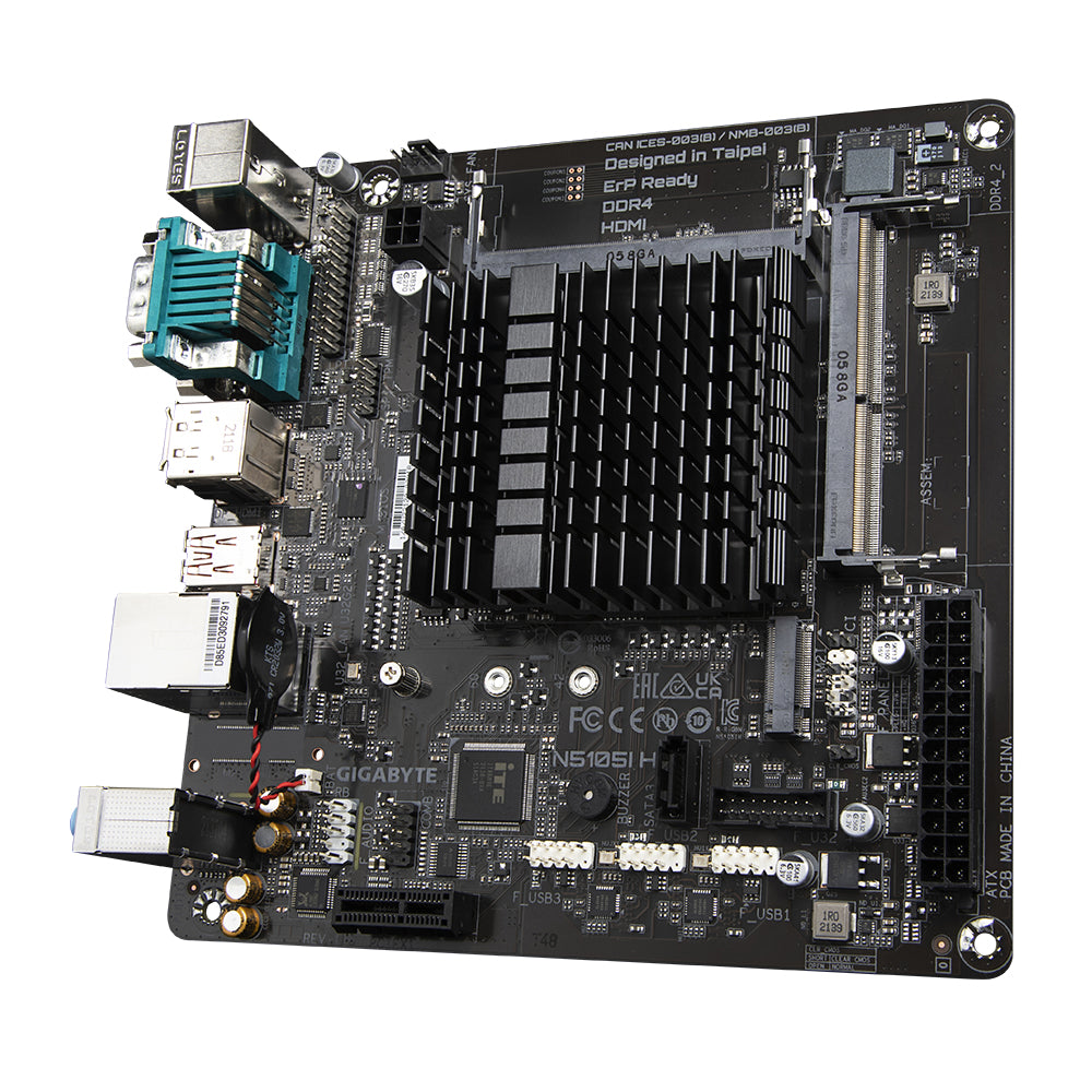 GIGABYTE GA-N5105I H (D) placas base Intel Intel® Celeron® N5105 4