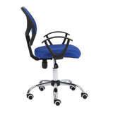 Nextep NE-650SA silla para oficina o computadora asiento acolchado respaldo de malla, Azul, Azul, Tela