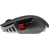 Corsair M65 RGB ULTRA ratón Juego Diestro RF Wireless + Bluetooth + USB Type-A Óptico 26000 DPI, Negro
