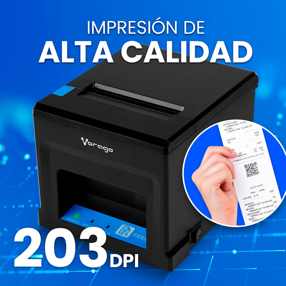 Vorago MNP-180 impresora de recibos 203 x 203 DPI Alámbrico Térmico
