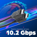 Manhattan Cable HDMI de Alta Velocidad con Canal Ethernet Cable 5 m HDMI tipo A (Estándar) HDMI tipo A (Estándar) Macho