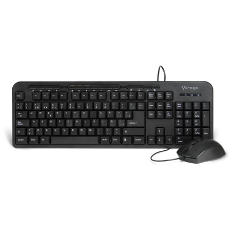Vorago KM-107 teclado Ratón incluido Universal USB Español Negro, Alámbrico