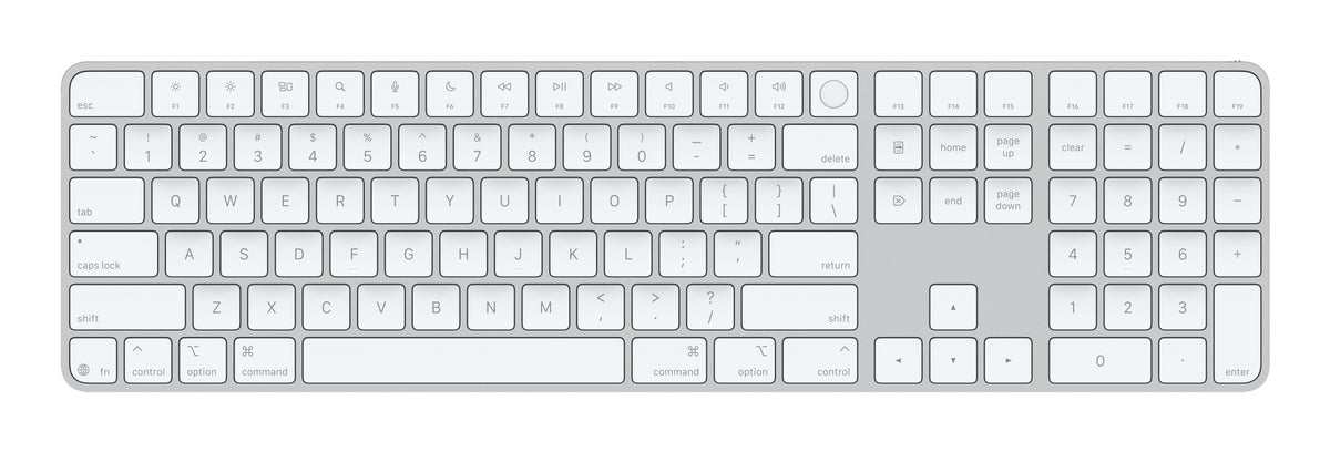 Apple MXK73EZ/A - Apple Magic teclado Universal USB + Bluetooth QWERTY Inglés de EE. UU. Blanco