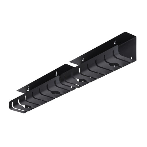 StarTech.com Paquete de 2 - Bandeja de Gestión de Cables para Debajo del Escritorio - Longitud de 53cm por Bandeja - Adm