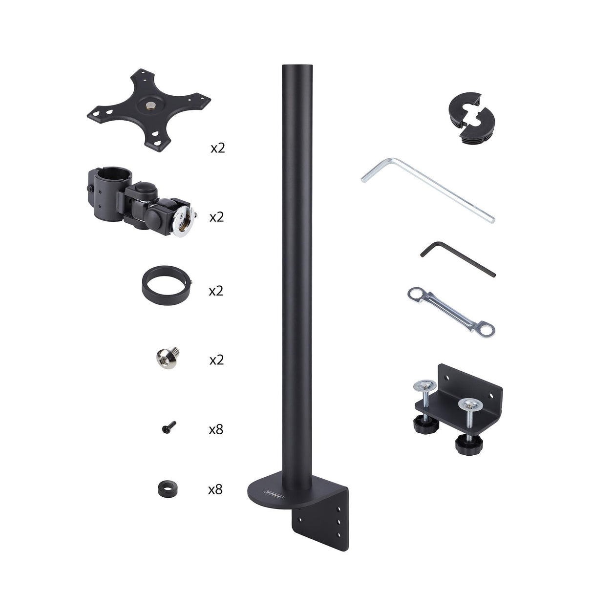 StarTech.com Soporte de Sobremesa para Dos Monitores Apilados Verticalmente de 49" 16:9 o 32:9 - Capacidad de Carga