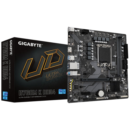 GIGABYTE B760M K DDR4 placas base Intel LGA 1700 LGA 1700 DDR4-SDRAM